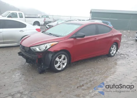 2013 Hyundai Elantra Gls from USA, damaged, VIN KMHDH4AEXDU661220